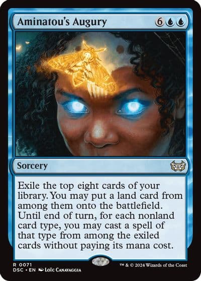 Aminatous Augury Commander: Duskmourn: House of Horror Magic card