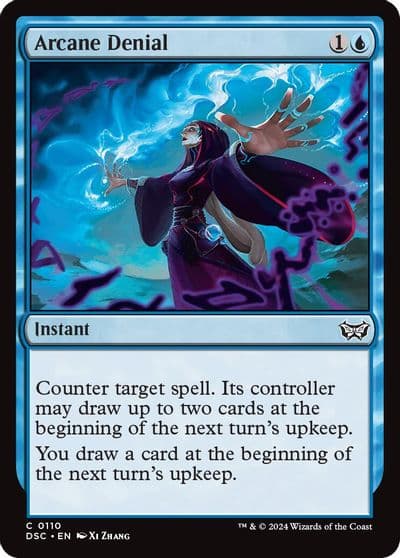 Arcane Denial Commander: Duskmourn: House of Horror Magic card
