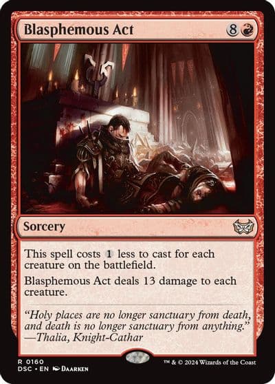 Blasphemous Act Commander: Duskmourn: House of Horror Magic card