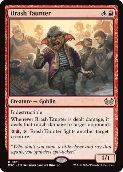 Brash Taunter Commander: Duskmourn: House of Horror Magic card