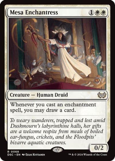 Mesa Enchantress Commander: Duskmourn: House of Horror Magic card