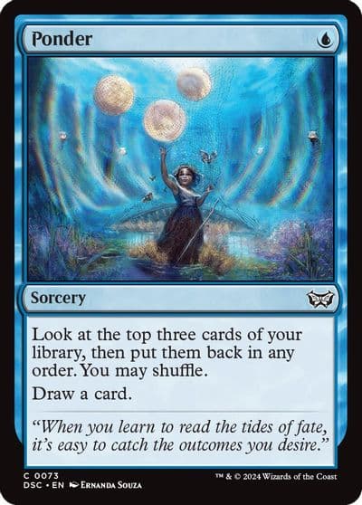Ponder Commander: Duskmourn: House of Horror Magic card