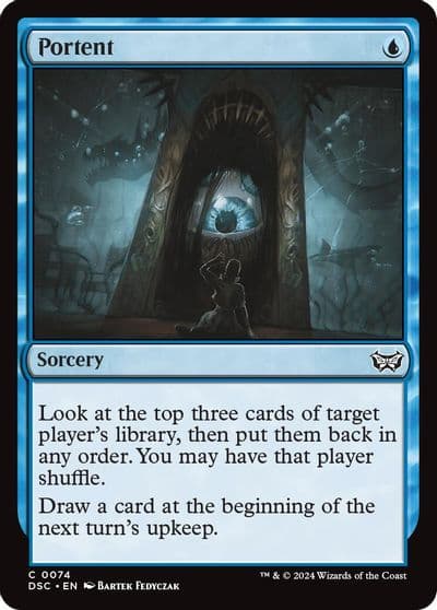 Portent Commander: Duskmourn: House of Horror Magic card