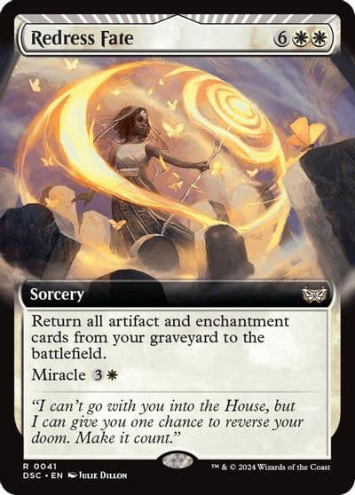 Redress Fate Extended Art Commander: Duskmourn: House of Horror Magic card