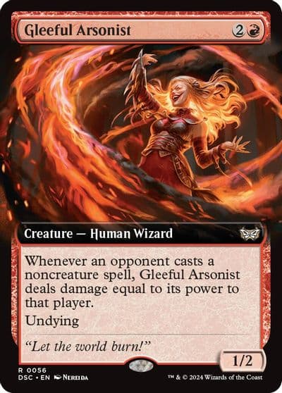 Gleeful Arsonist Extended Art Commander: Duskmourn: House of Horror Magic card