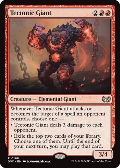 Tectonic Giant Commander: Duskmourn: House of Horror Magic card