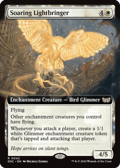 Soaring Lightbringer Extended Art Commander: Duskmourn: House of Horror Magic card