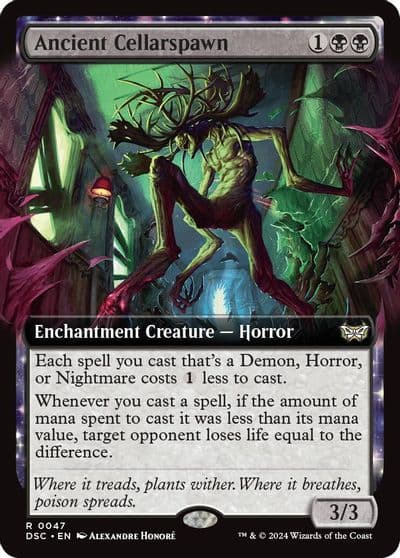 Ancient Cellarspawn Extended Art Commander: Duskmourn: House of Horror Magic card