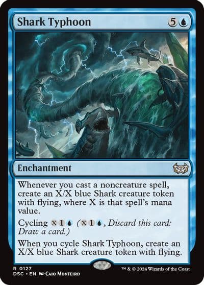 Shark Typhoon Commander: Duskmourn: House of Horror Magic card