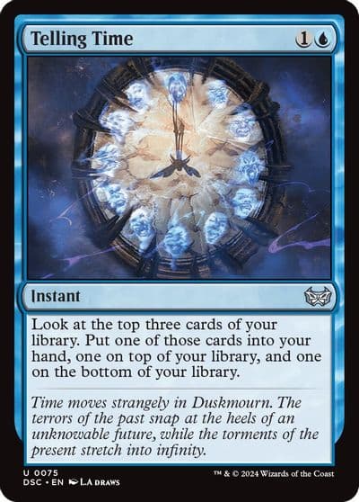 Telling Time Commander: Duskmourn: House of Horror Magic card