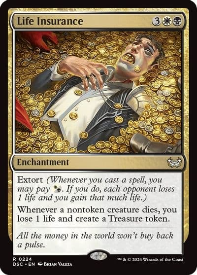 Life Insurance Commander: Duskmourn: House of Horror Magic card