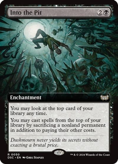 Into the Pit Extended Art Commander: Duskmourn: House of Horror Magic card