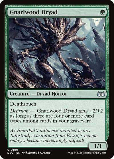 Gnarlwood Dryad Commander: Duskmourn: House of Horror Magic card