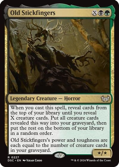 Old Stickfingers Commander: Duskmourn: House of Horror Magic card