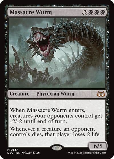 Massacre Wurm Commander: Duskmourn: House of Horror Magic card