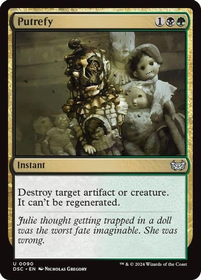 Putrefy Commander: Duskmourn: House of Horror Magic card