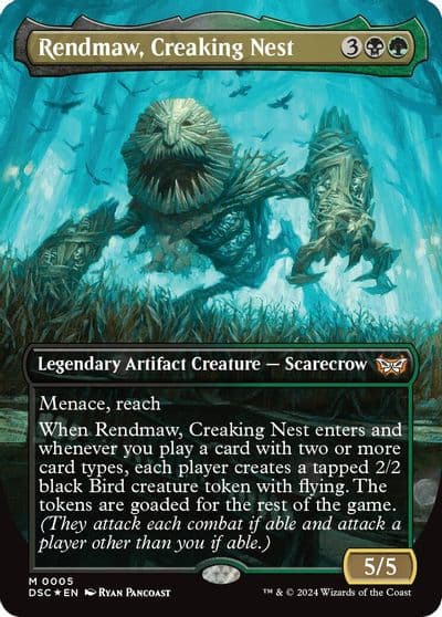 Rendmaw Creaking Nest Borderless Commander: Duskmourn: House of Horror Magic card