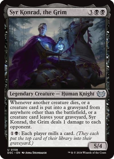 Syr Konrad the Grim Commander: Duskmourn: House of Horror Magic card