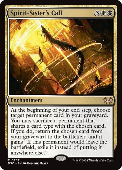 Spirit Sisters Call Commander: Duskmourn: House of Horror Magic card