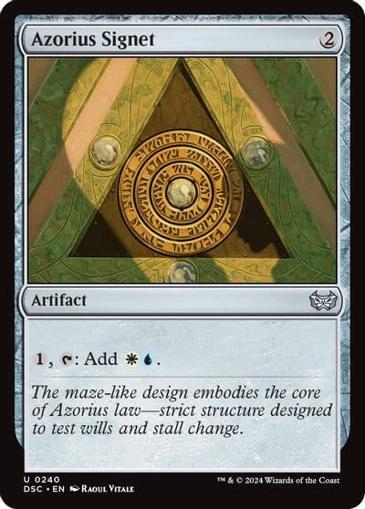 Azorius Signet Commander: Duskmourn: House of Horror Magic card