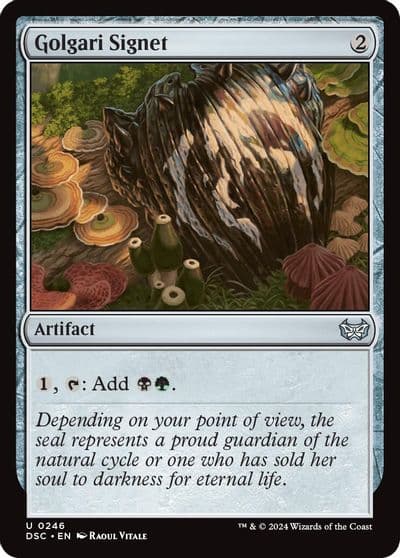 Golgari Signet Commander: Duskmourn: House of Horror Magic card