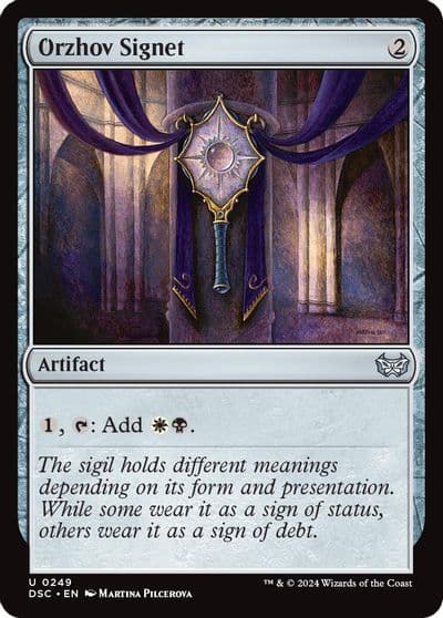 Orzhov Signet Commander: Duskmourn: House of Horror Magic card