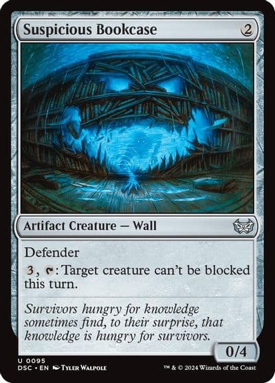 Suspicious Bookcase Commander: Duskmourn: House of Horror Magic card