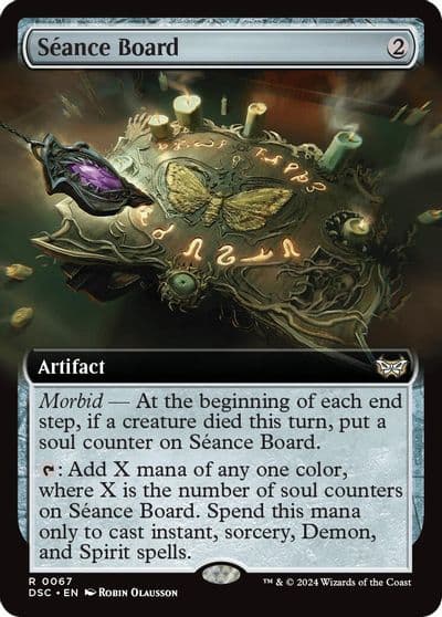 Seance Board Extended Art Commander: Duskmourn: House of Horror Magic card