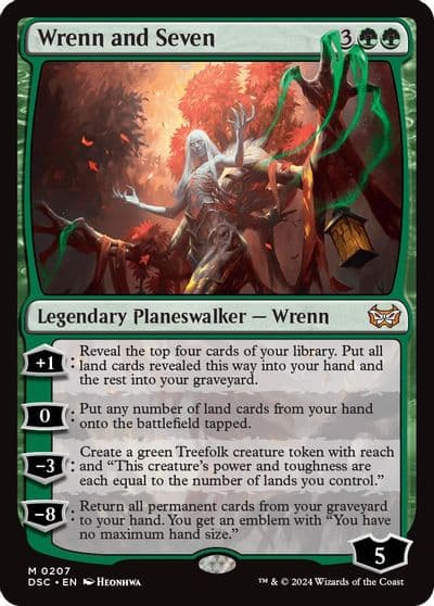 Wrenn and Seven Commander: Duskmourn: House of Horror Magic card