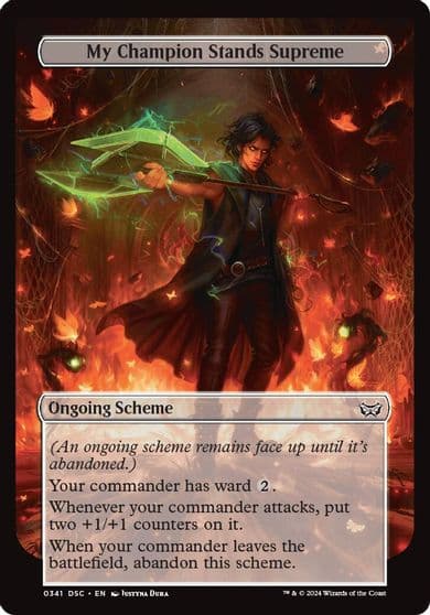My Champion Stands Supreme Full Art Archenemy: Duskmourn Magic card