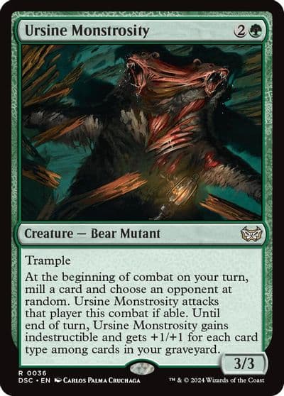 Ursine Monstrosity Commander: Duskmourn: House of Horror Magic card