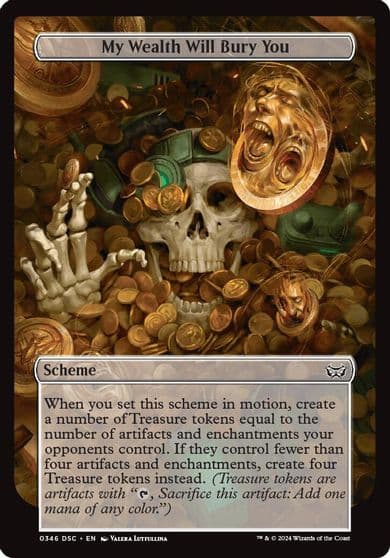 My Wealth Will Bury You Full Art Archenemy: Duskmourn Magic card