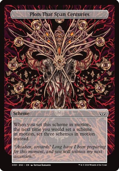 Plots That Span Centuries Full Art Archenemy: Duskmourn Magic card