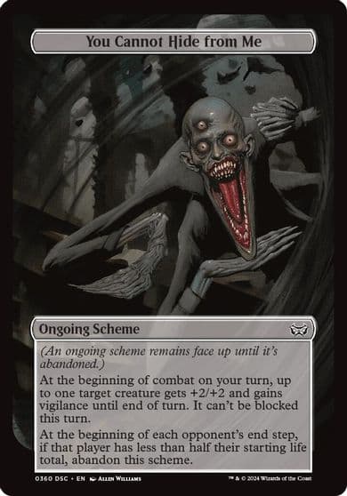 You Cannot Hide from Me Full Art Archenemy: Duskmourn Magic card