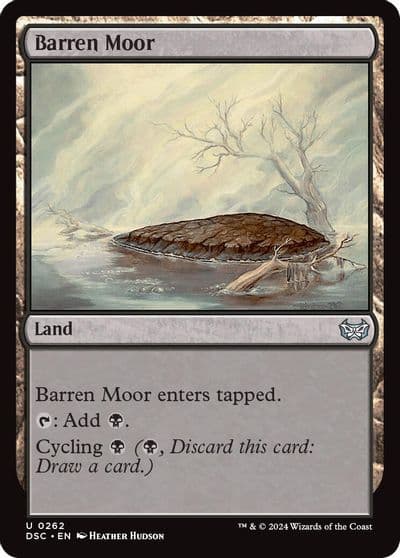 Barren Moor Commander: Duskmourn: House of Horror Magic card