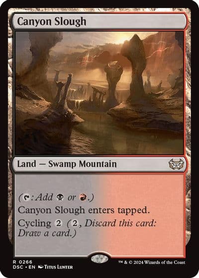 Canyon Slough Commander: Duskmourn: House of Horror Magic card