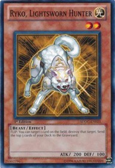 Ryko Lightsworn Hunter Structure Deck: Dragons Collide Yu-Gi-Oh! card