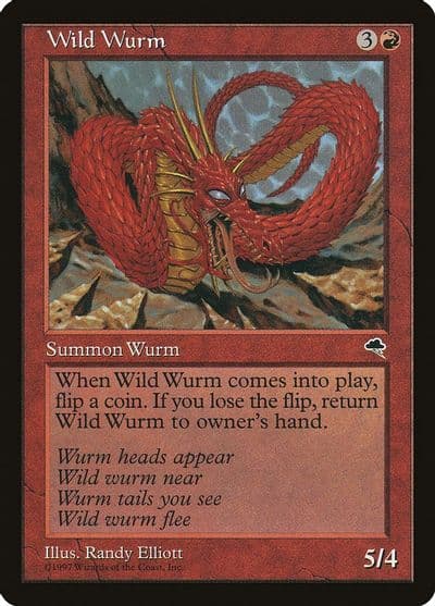 Wild Wurm Tempest Magic card