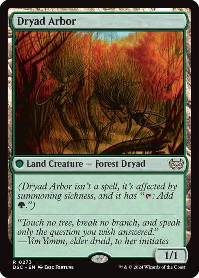 Dryad Arbor Commander: Duskmourn: House of Horror Magic card