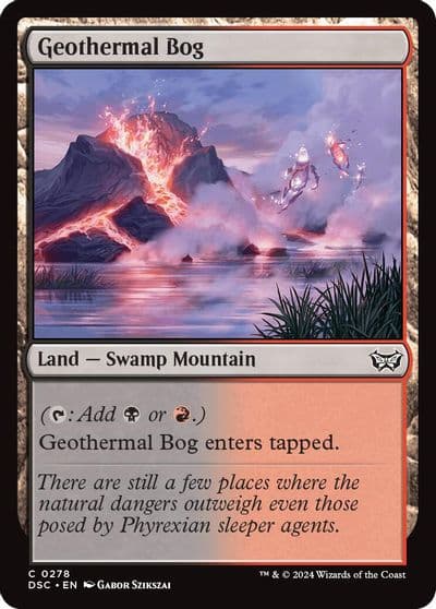Geothermal Bog Commander: Duskmourn: House of Horror Magic card