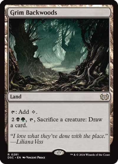 Grim Backwoods Commander: Duskmourn: House of Horror Magic card