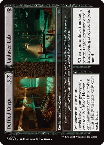 Defiled Crypt Cadaver Lab Duskmourn: House of Horror Magic card