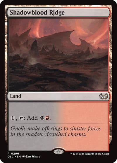 Shadowblood Ridge Commander: Duskmourn: House of Horror Magic card