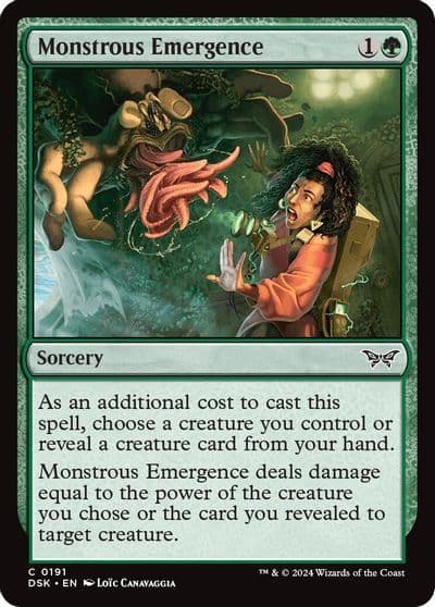 Monstrous Emergence Duskmourn: House of Horror Magic card