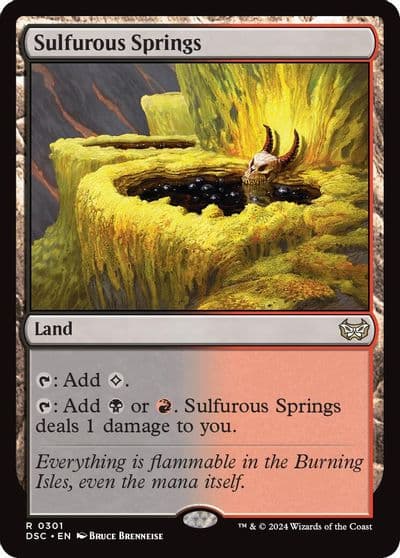 Sulfurous Springs Commander: Duskmourn: House of Horror Magic card