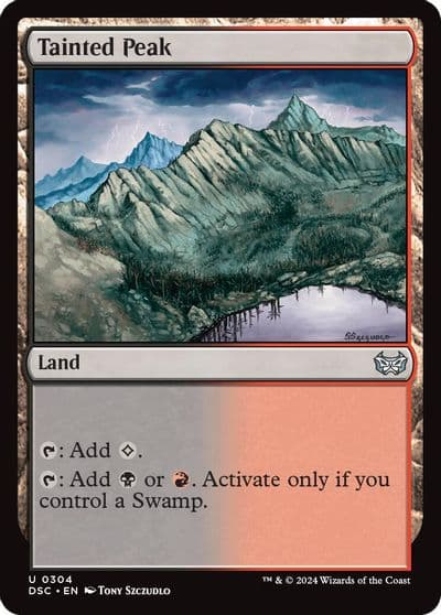 Tainted Peak Commander: Duskmourn: House of Horror Magic card