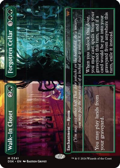 Walk In Closet Forgotten Cellar Borderless Duskmourn: House of Horror Magic card