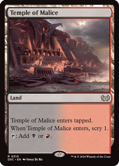 Temple of Malice Commander: Duskmourn: House of Horror Magic card