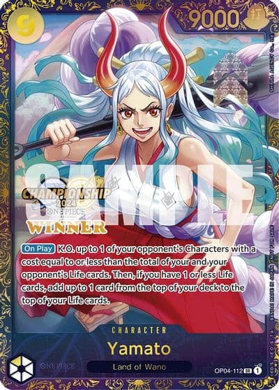 Yamato Championship 2024 Finals Winner One Piece Promotion Cards One Piece card