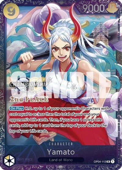 Yamato Championship 2024 Finals 2nd Place One Piece Promotion Cards One Piece card